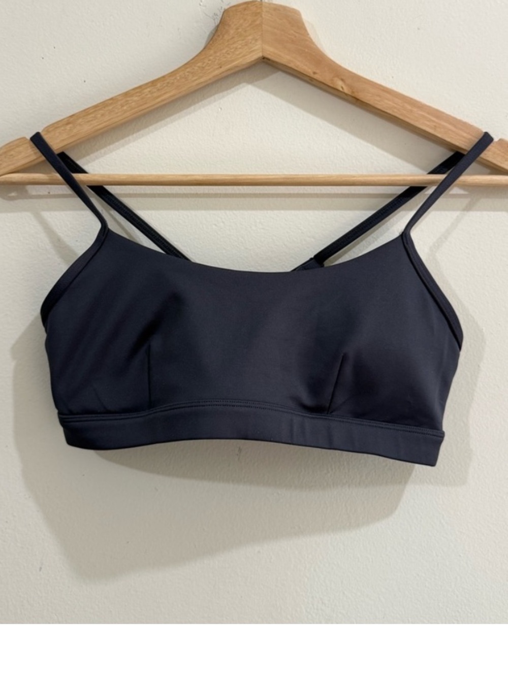 ALO Yoga Midnight Black Double-Strap Sports Bralette